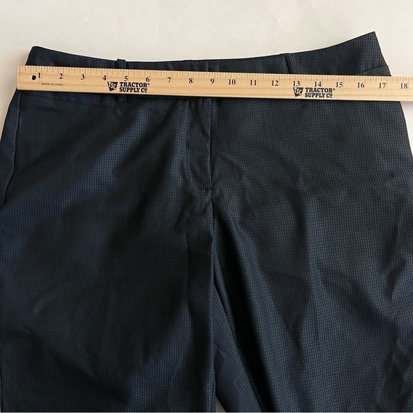 Worthington Curvy Fit Classic Navy Checkered Dress Pants Size 10 - Picture 7 of 8